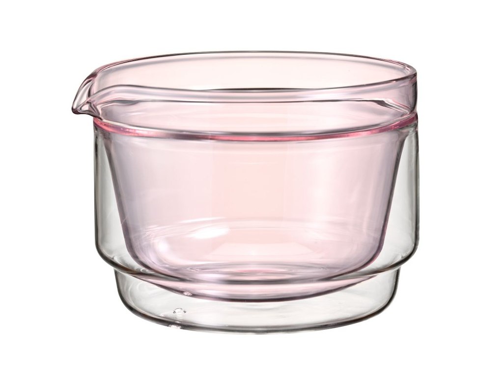 Hario Double-walled Matcha Bowl 300ml. Pink
