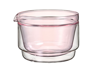 Hario Double-walled Matcha Bowl 300ml. Pink