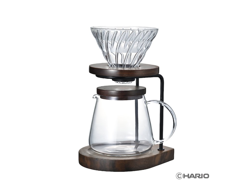 Hario Glas & Valnødtræ bryggesæt, 600ml