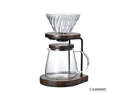 Hario Glas & Valnødtræ bryggesæt, 600ml