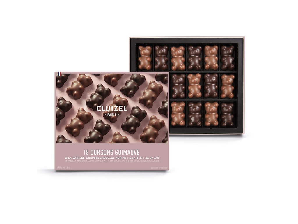 Cluizel Gaveæske m/ Marshmallow bamser 175g.