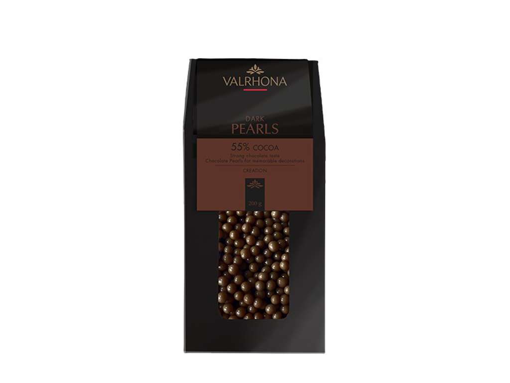 Valrhona Dark Chocolate Pearls 55%, 200g