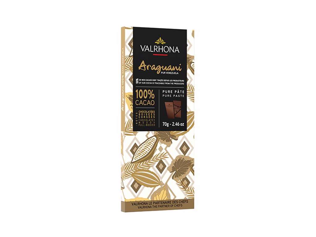 Valrhona Araguani 100%, 70g bar