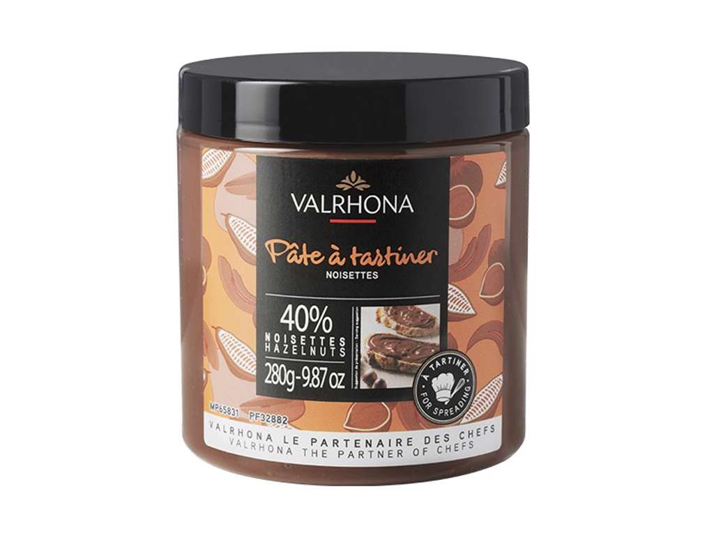 [BESTILLINGSVARE] Valrhona Hasselnøddecreme 40%, 280g