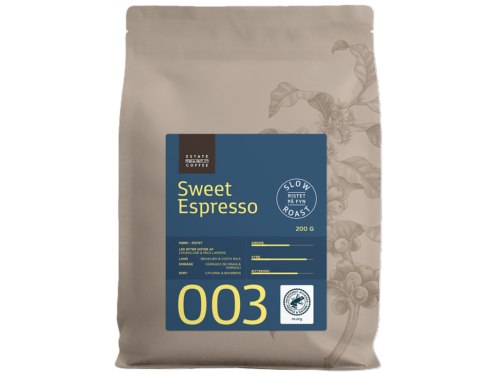 03 Estate Coffee, Sweet Espresso, Hele bønner, 200 gr.