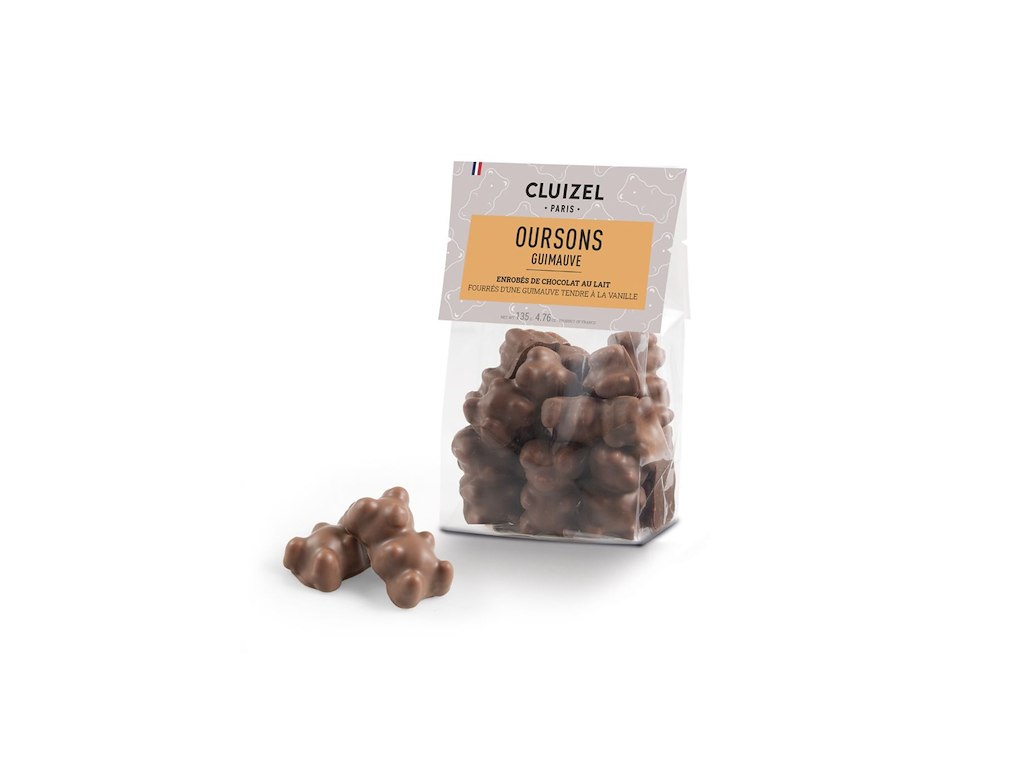 Cluizel Marshmallow bamser i pose, mælk 135g.