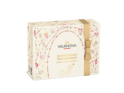 Valrhona julens 25 fyldte, 230g.