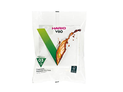 Hario Kaffefiltre 100 stk hvid, 03
