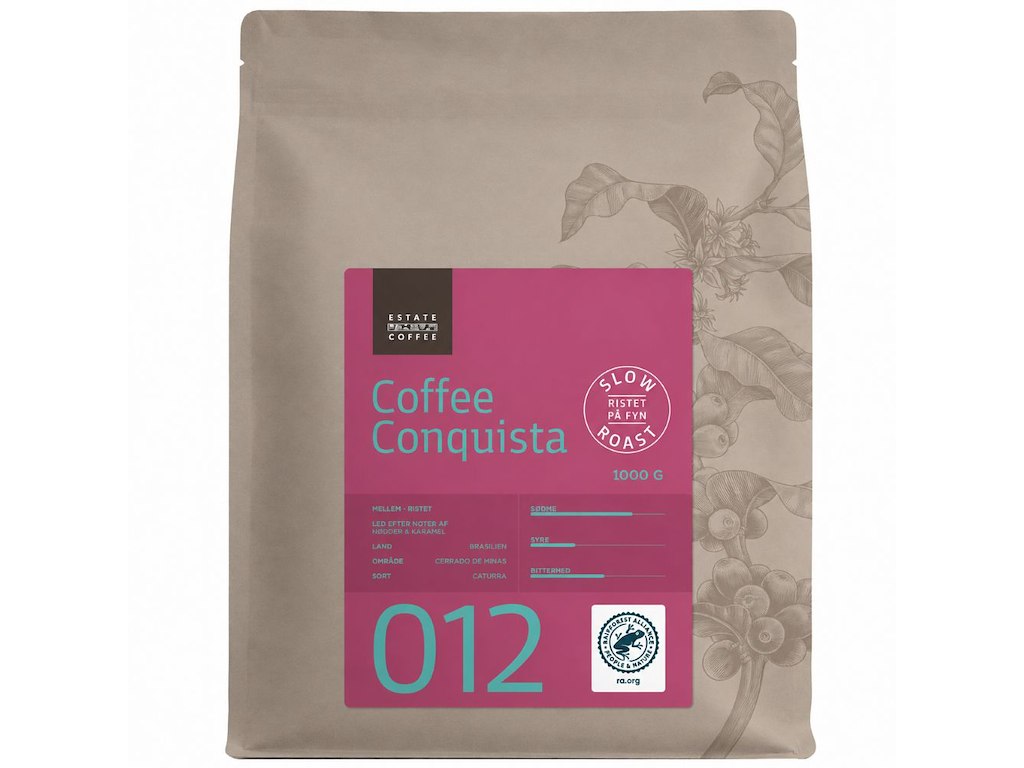 012 Estate Coffee, Conquista, Hele bønner, 1 kg, Retail