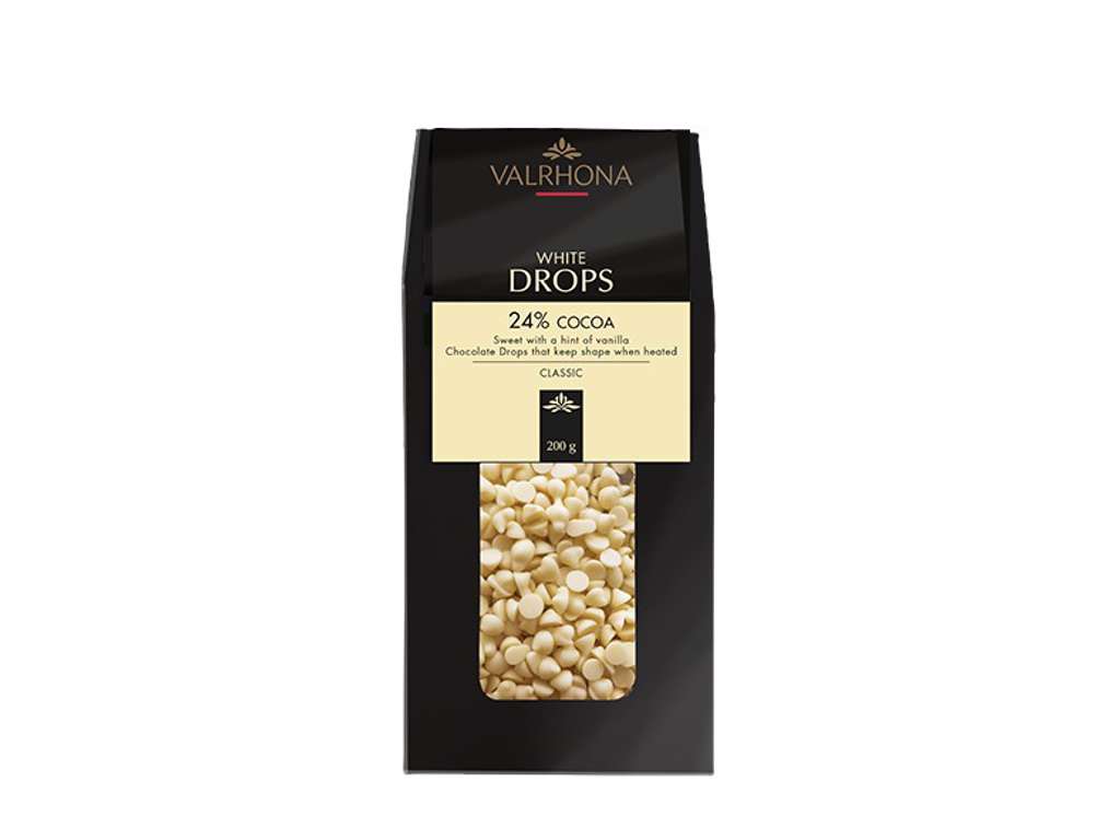 Valrhona White Drops 24%, 200g