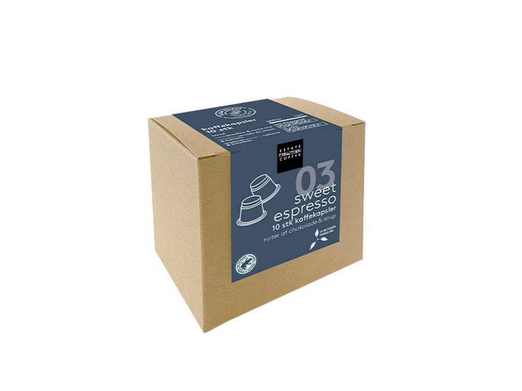 Estate Coffee Sweet Espresso kaffekapsler, 10 stk.