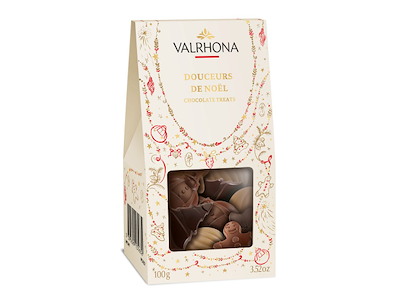 Valrhona Julefigurer mørk, mælk og dulcey 100g.