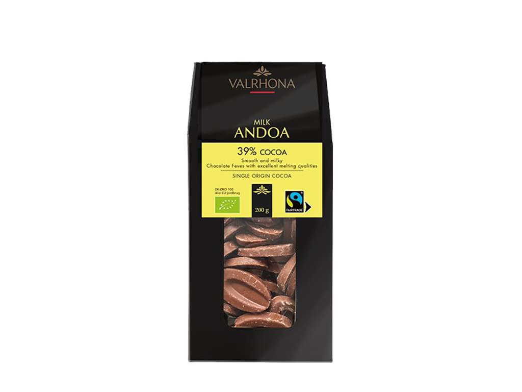Valrhona Milk Andoa 39% økologisk, 200g