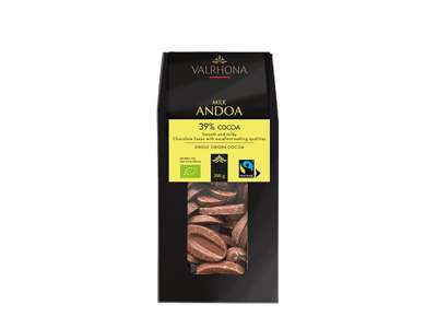 Valrhona Milk Andoa 39% økologisk, 200g