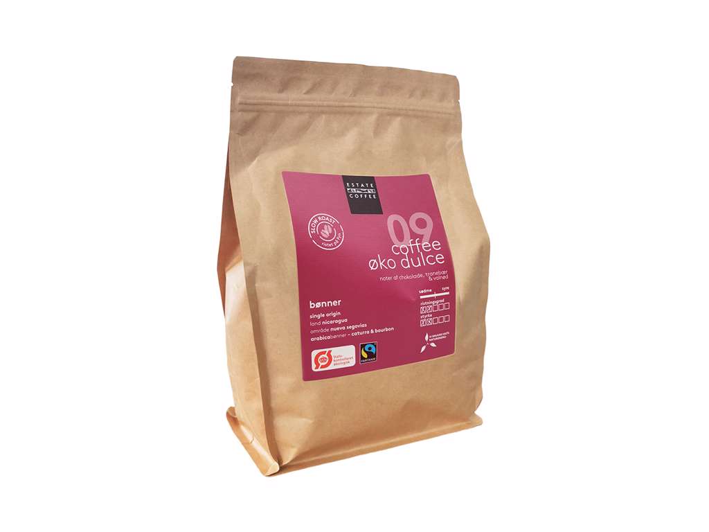 Estate Coffee Øko Dulce hele bønner økologisk, 1kg