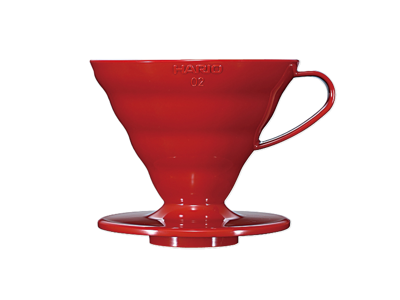 Hario Plastik Dripper V60 Rød, 02