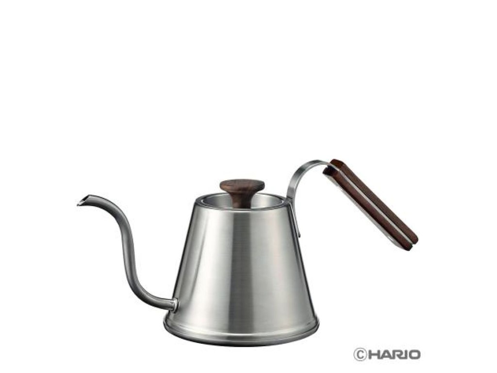 Hario Drip Kettle Stål & Valnød, 0.6L