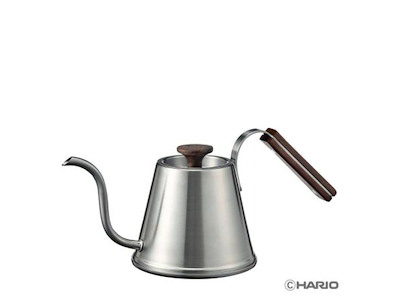 Hario Drip Kettle Stål & Valnød, 0.6L
