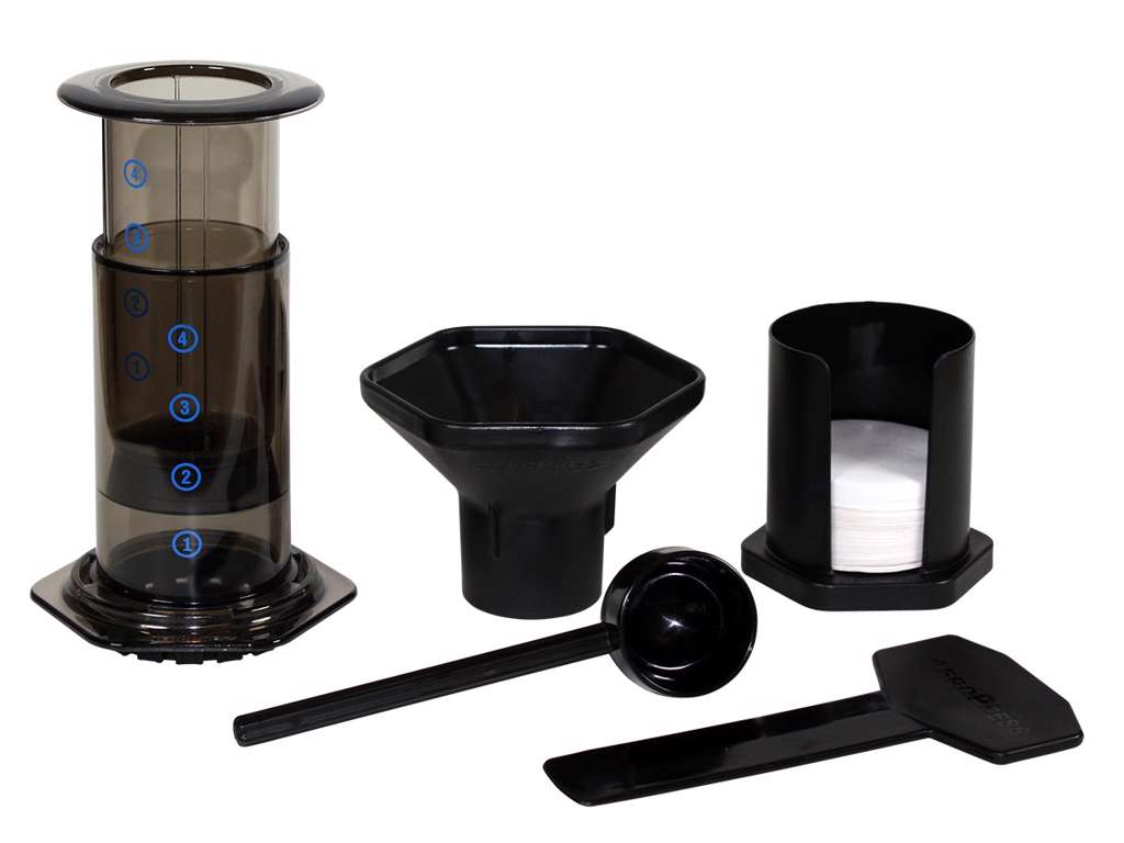 AeroPress kaffebrygger, sæt