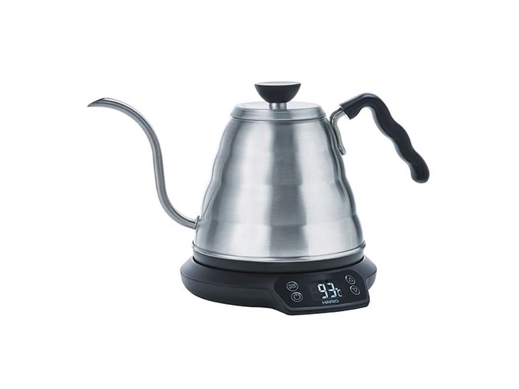 Hario Buono El Kettle V60 stål m. tempraturmåler, 0.8L