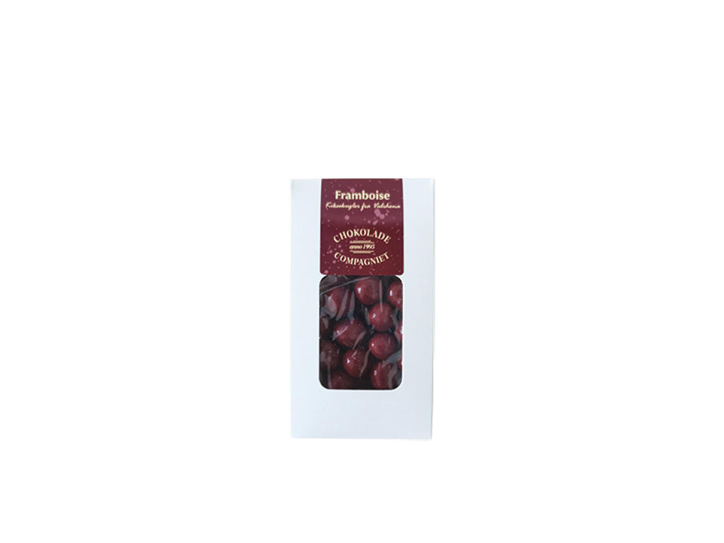 Chokolade Compagniet Framboise kiksekugler, 60 g