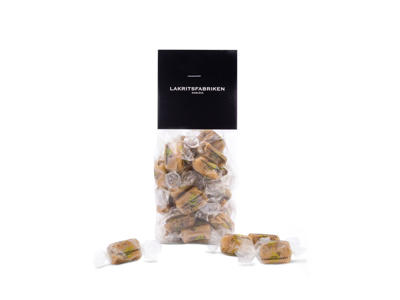 Lakritsfabriken karameller med hindbær & lakrids