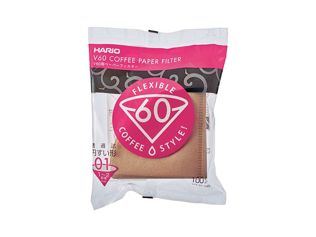 Hario Kaffefiltre 100 stk ubleget, 01