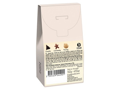 Valrhona Julefigurer, mørk, mælk & dulcey, 140g.