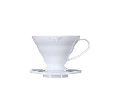 Hario Ceramic Dripper V60 hvid, 01