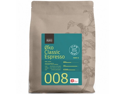 08 Estate Coffee, ØKO Classic Espresso, Retail, 1 kg.