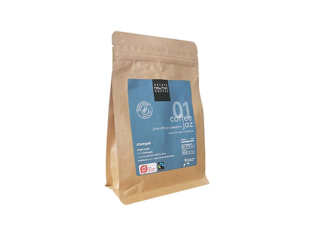 Estate Coffee JAZ STEMPEL, formalet, ØKO/Fairtrade, 200 g