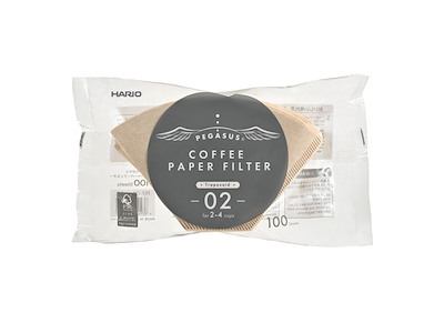 Hario Pegasus Kaffefiltre 100 stk. Ubleget, 02