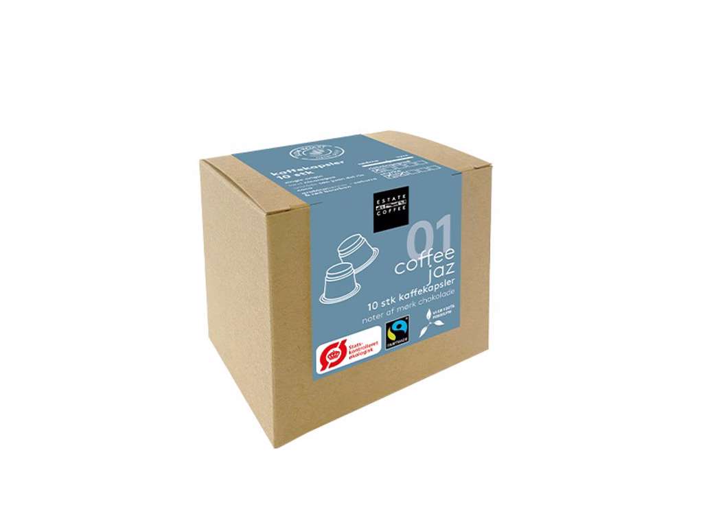 Estate Coffee Jaz kaffekapsler økologisk, 10 stk