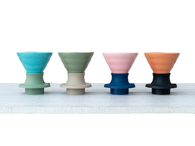 Hario V60 Keramisk Dripper SWITCH & MATCH edition, Pink, 02
