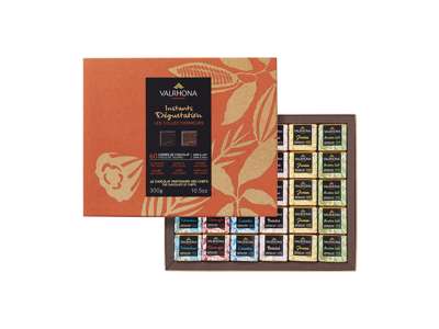 Valrhona Mørk og lys Grand Cru, 60 carrér, 300g