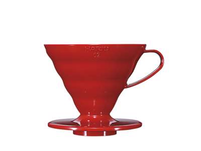 Hario Ceramic Dripper V60 rød, 02