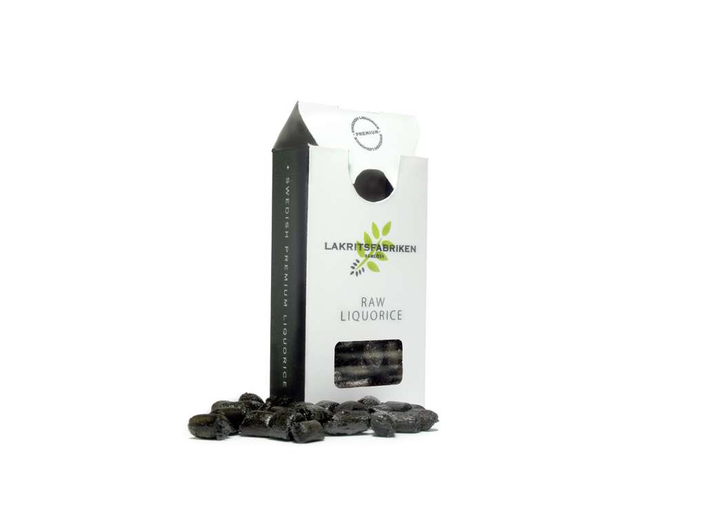 Lakritsfabriken rålakrids pastiller 25g, øko