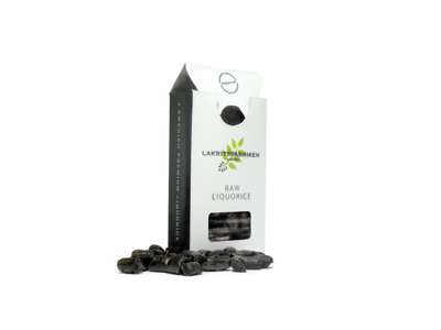 Lakritsfabriken rålakrids pastiller 25g, øko