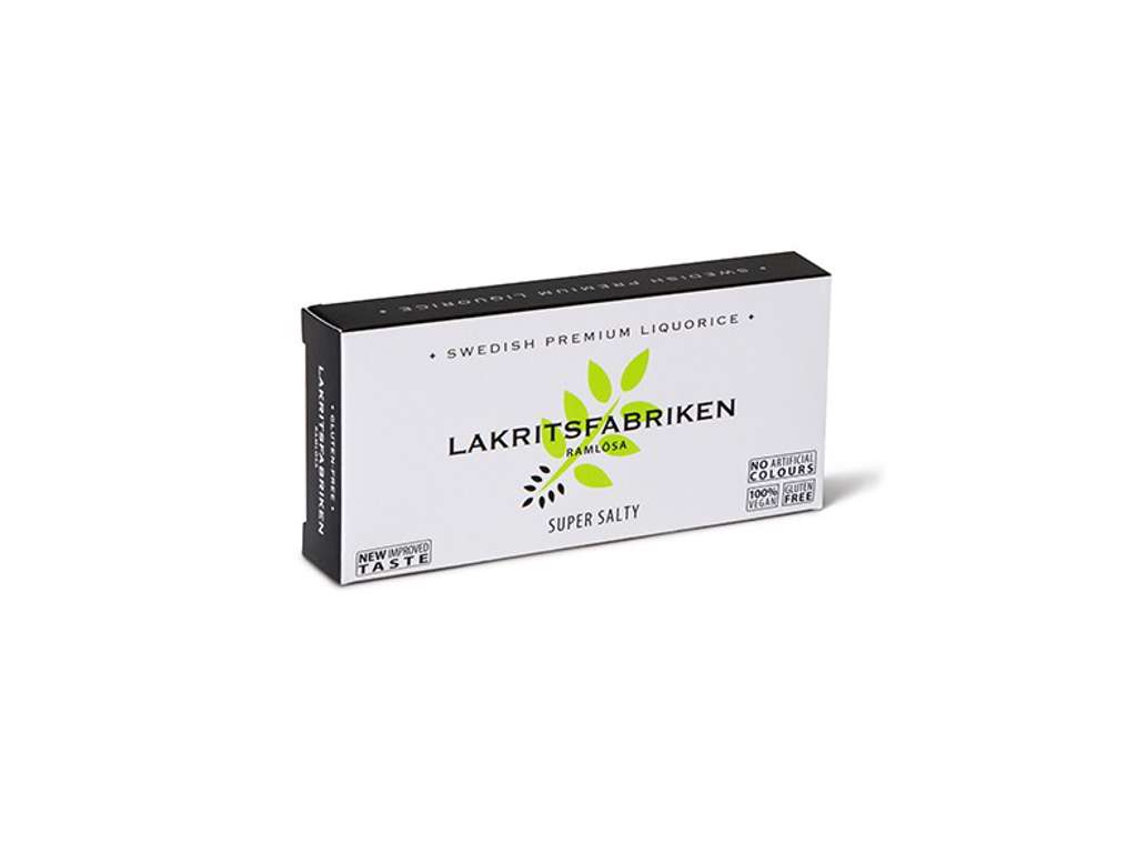 Lakritsfabriken Super Saltlakrids, 40g