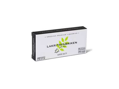 Lakritsfabriken Super Saltlakrids, 40g