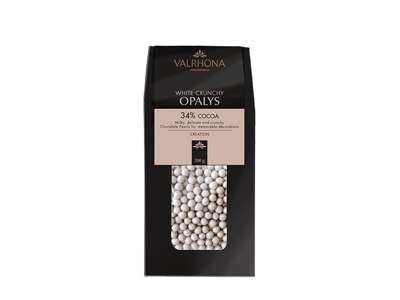 Valrhona Crunchy Opalys Pearls 34%, 200g