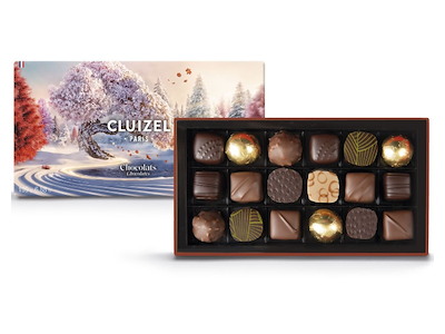 Cluizel Vinter gaveæske m. fyldte chokolader 195g.