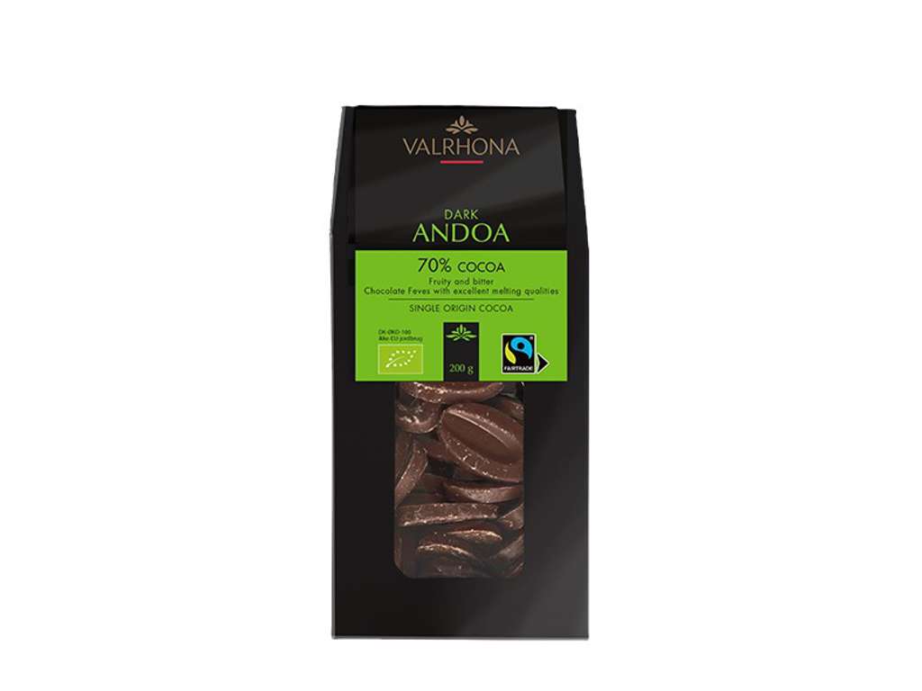 Valrhona Dark Andoa 70% økologisk, 200g