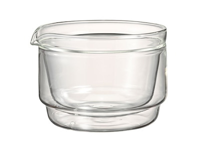 Hario Double-walled Matcha Bowl 300ml. Transparent
