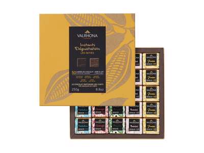 Valrhona Mørk og lys Grand Cru, 50 carrér, 250g