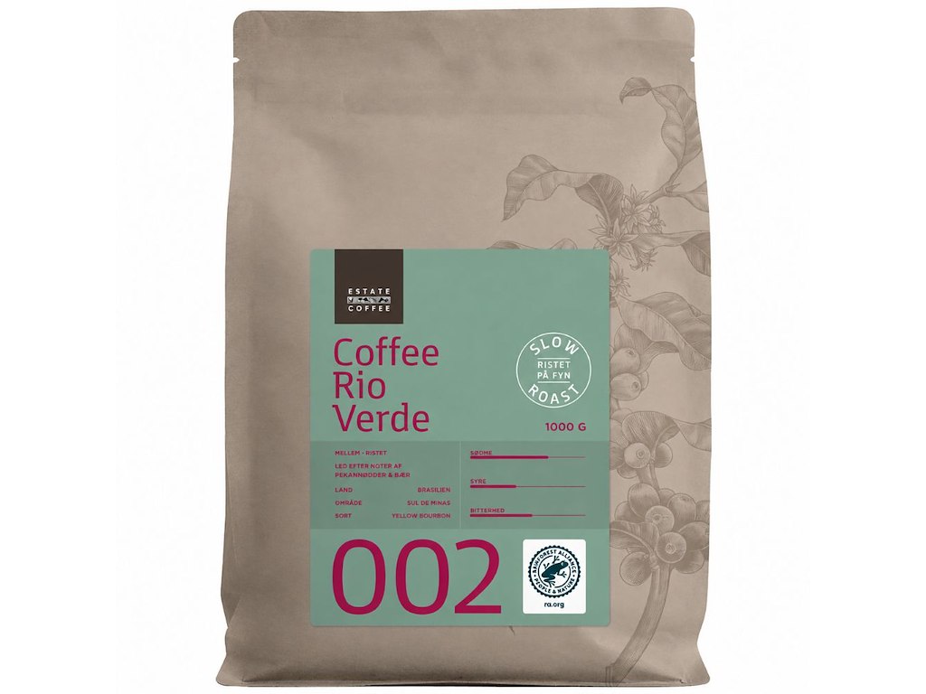 02 Estate Coffee Rio Verde, Hele bønner, Retail 1 kg.