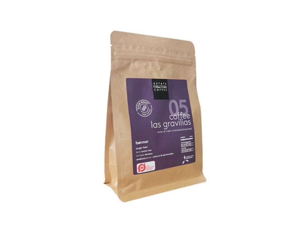 Estate Coffee Las Gravilias hele bønner økologisk, 200g