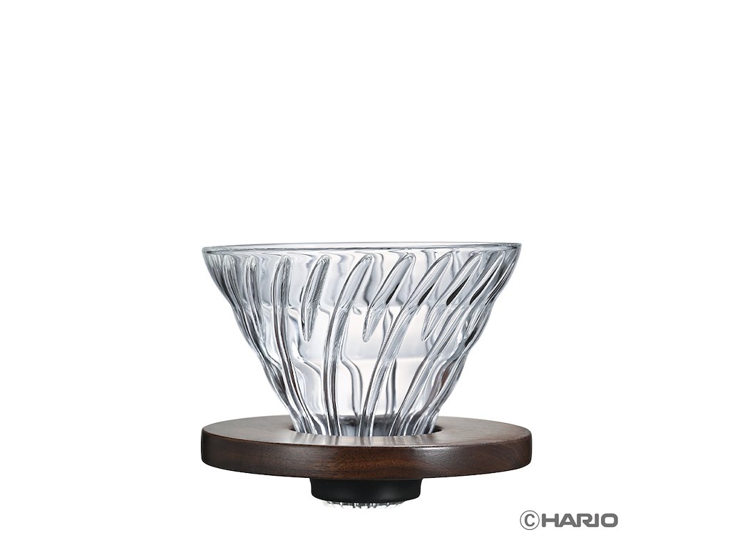Hario Glas & Valnødtræ, Dripper, 02
