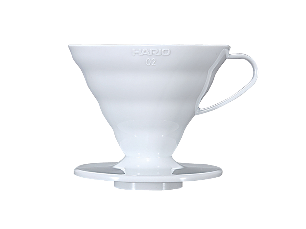 Hario Plastik Dripper V60 Hvid, 02